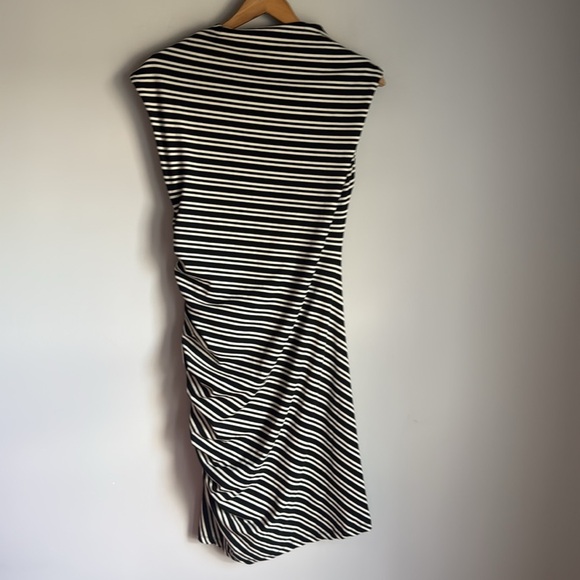 By Anthropologie Mock-Neck Ribbed Knit Dress Medium - Picture 6 of 12